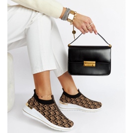 Black and brown Slip On Tartano boots 1