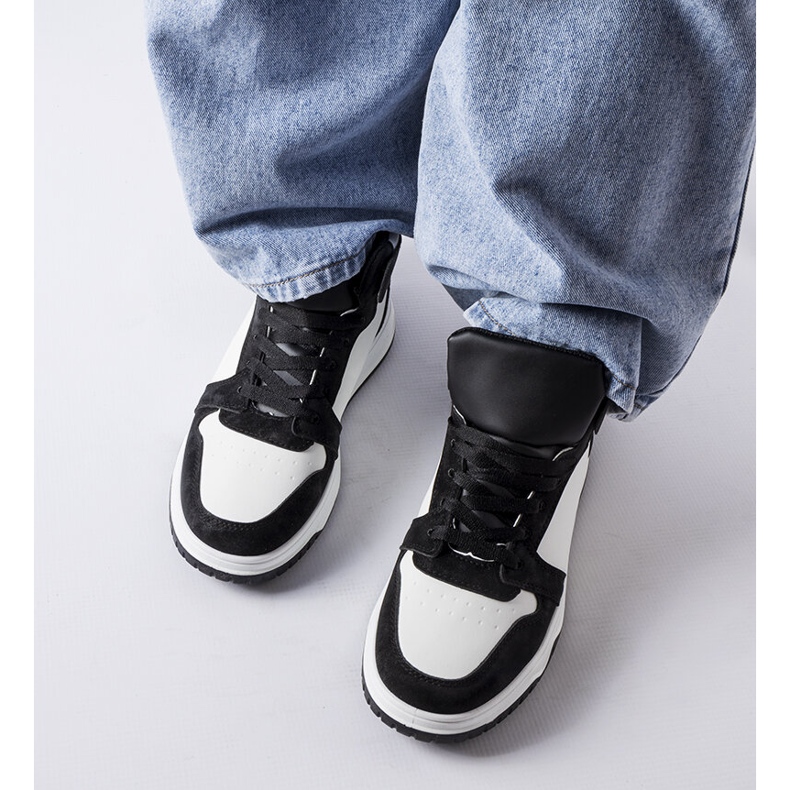 Elizabeth black high top sneakers 1