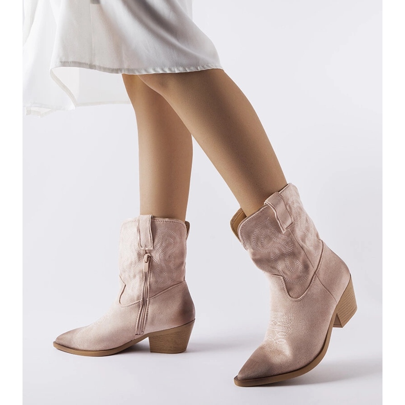 Ernestine classic pink cowboy boots 1 Ernestine classic pink cowboy boots 1