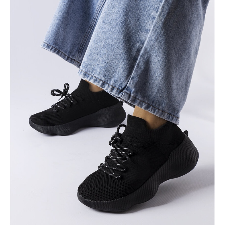 Lavallée black fabric sports shoes 1