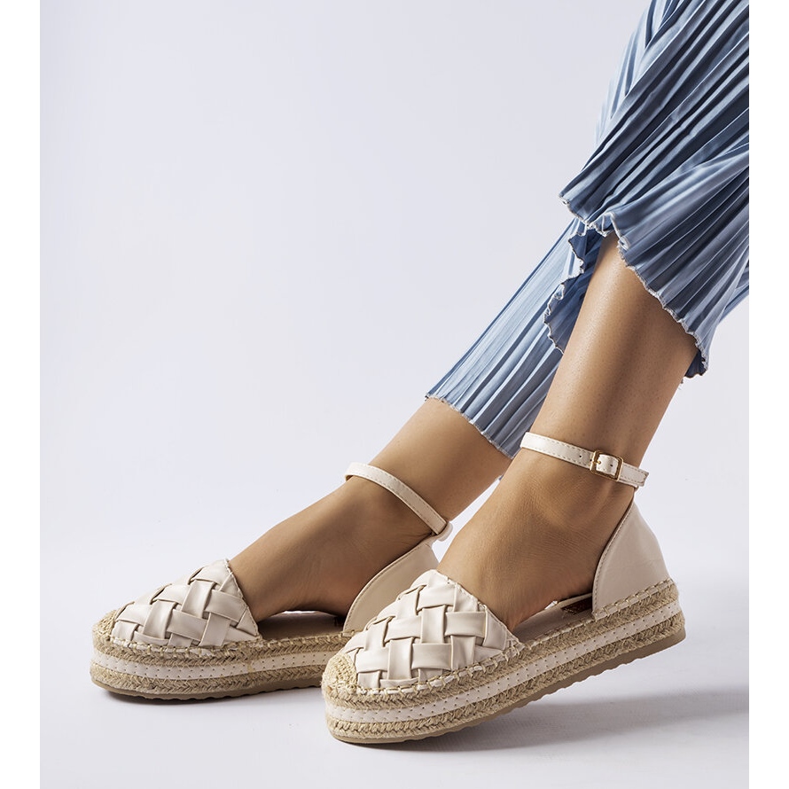 Beige 2025 platform espadrilles