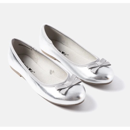 Silver lacquered ballerinas from Fedro 1 Silver lacquered ballerinas from Fedro 1