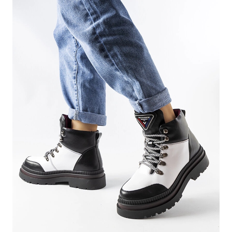 Black and white insulated boots from Solofra 1 Black and white insulated boots from Solofra 1