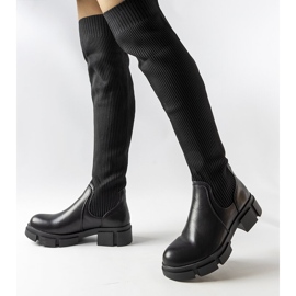 Black thigh high boots from Ates 2
