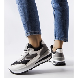 Inna Black and white platform sneakers from Doirons 1