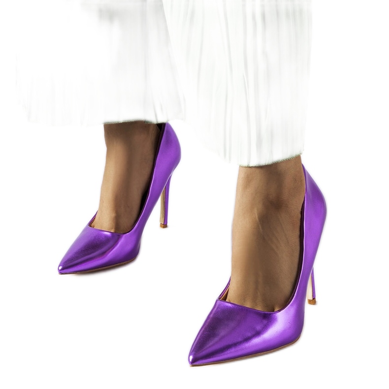 Inna Purple metallic Delis high heels violet 1