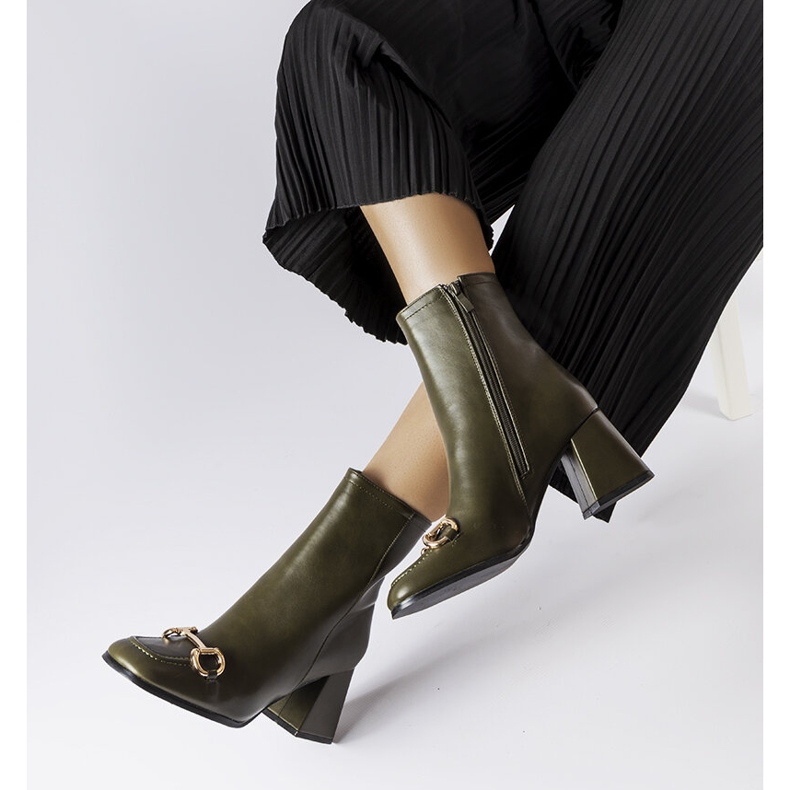 Green ankle boots from Castione 1