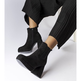 Province black eco-suede boots 1