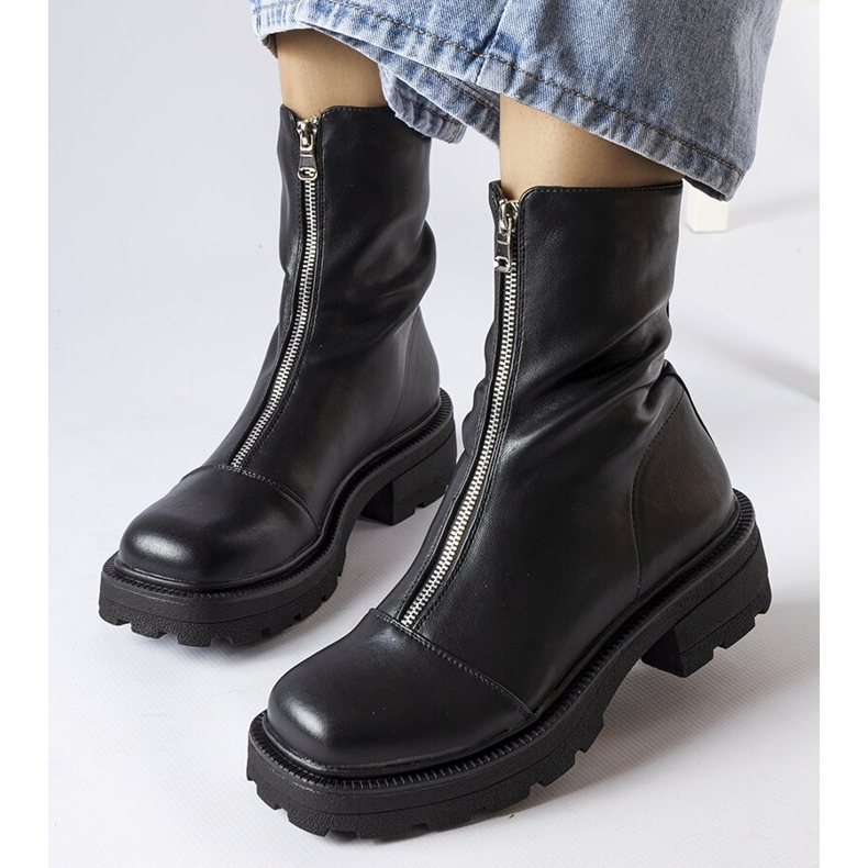 Black massive ankle boots from Scura 1