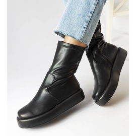 Valpantena black platform boots 1