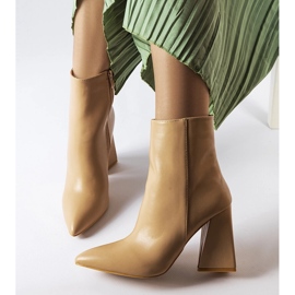 Beige ankle boots from Abelina 1