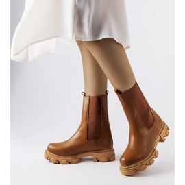 Vallejo brown slip-on worker boots 1