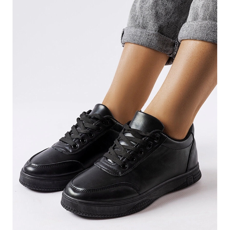 Donato black sports sneakers 1