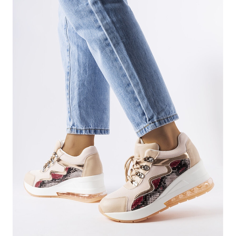 Inna Pink wedge sneakers from Dajdla 1