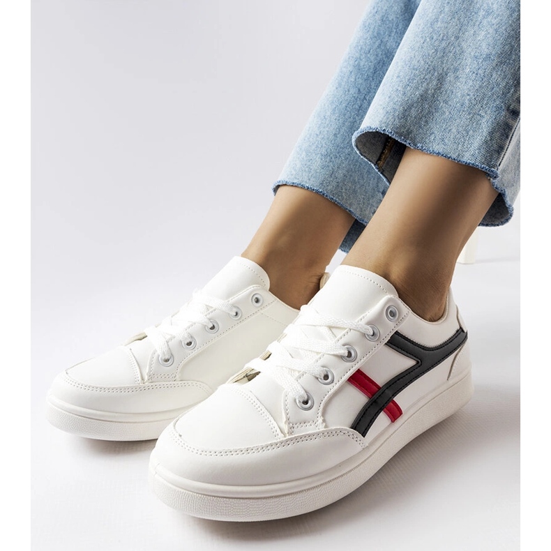 White flat sneakers from Bonafous 1