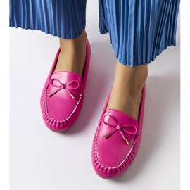 Via Foria pink bow loafers 1