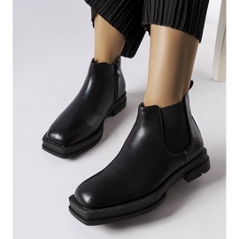 Inna Tarquinia black low flat boots 1