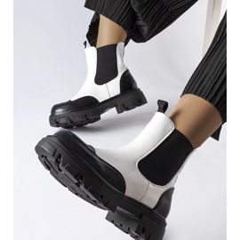 Inna Black and white slip-on boots from Albany 1 Inna Black and white slip-on boots from Albany 1