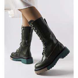 Nebida green high boots 1