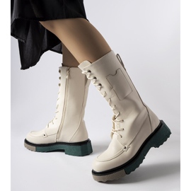 Beige high boots from Nebida 1