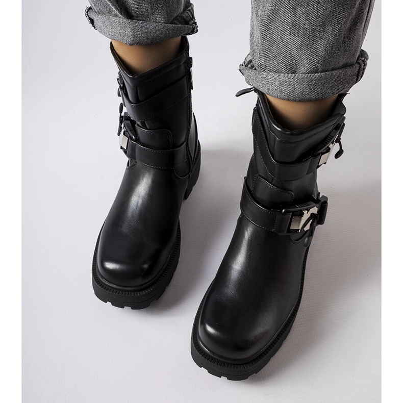 Black chunky boots from Enrico 1