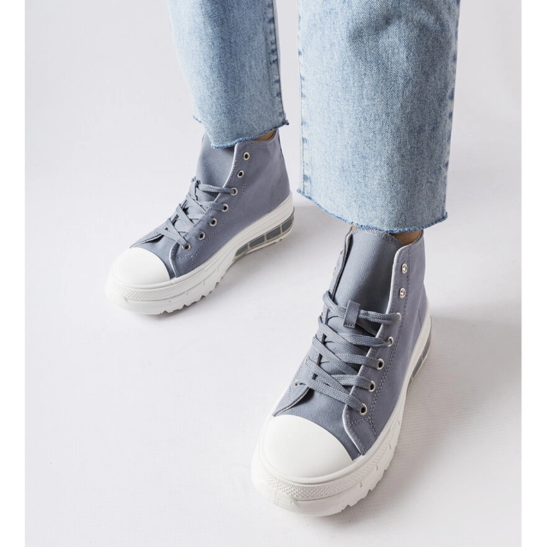Inna Gray high-top sneakers from Quiet grey 1
