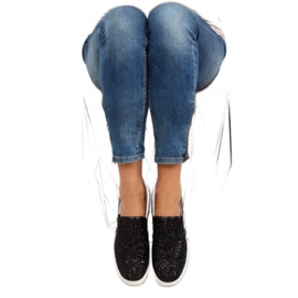 Stylish elegant slipony 788-26 Black 1