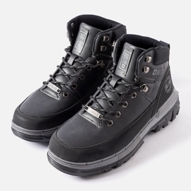 Black men's boots Big Star KK174120 Black 2 Black men's boots Big Star KK174120 Black 2