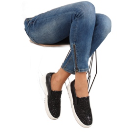Stylish elegant slipony 788-26 Black 2