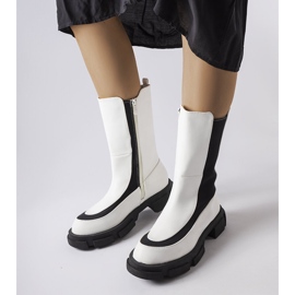 White Gontin ankle boots 1