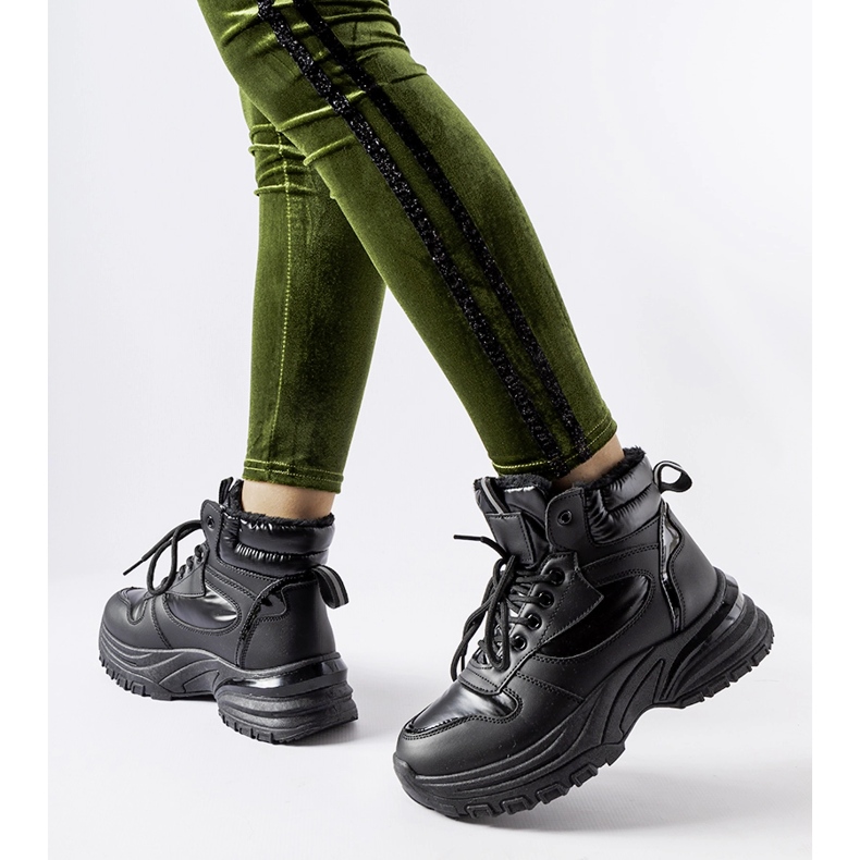 Evento Black insulated Giacinto winter sports shoes 2