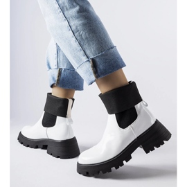 Breolungi white slip-on worker boots 1 Breolungi white slip-on worker boots 1