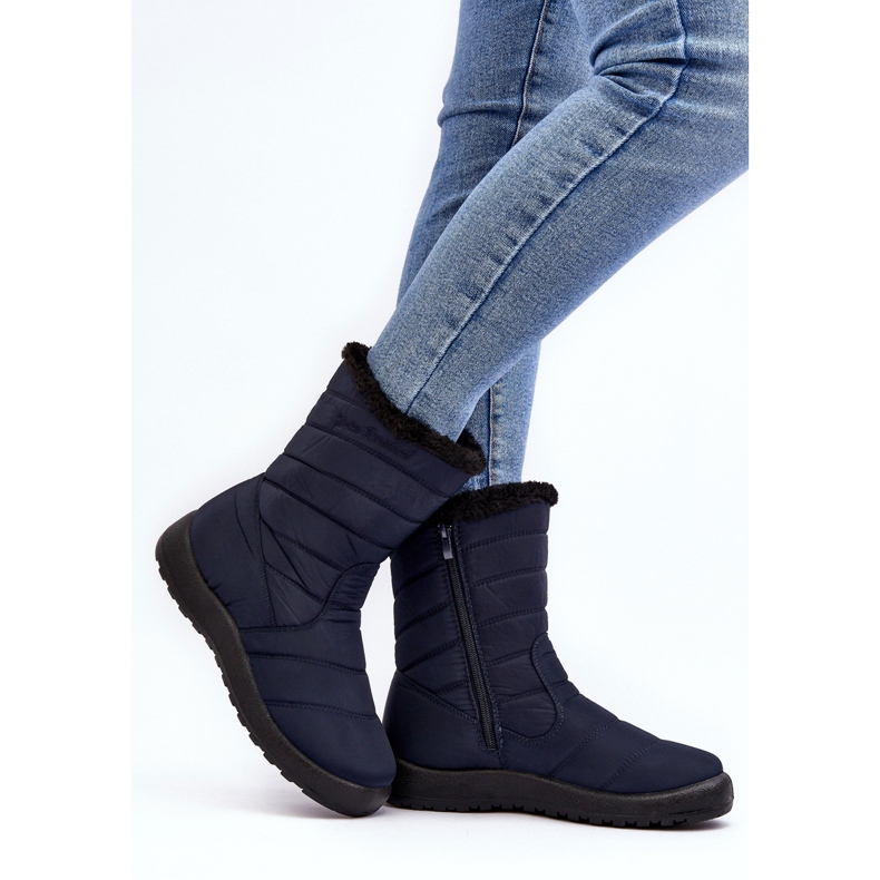 Women's Tall Insulated Snow Boots Navy Blue Luxina 2 Women's Tall Insulated Snow Boots Navy Blue Luxina 2