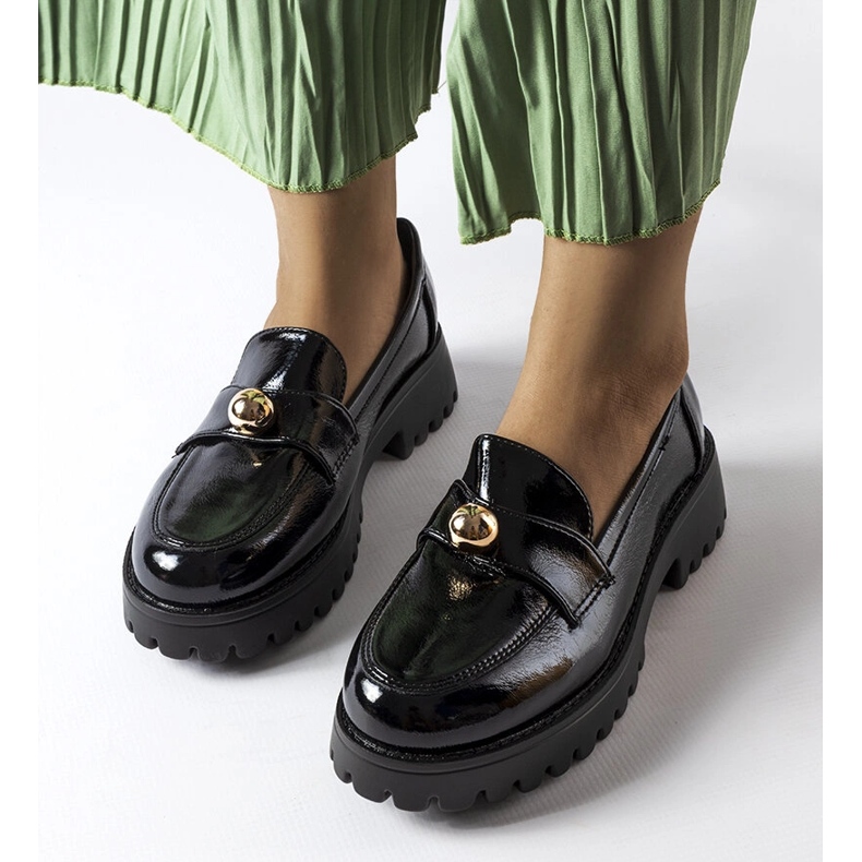 Black lacquered shoes from Stella 1