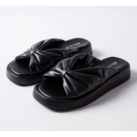 Black low wedge sandals from Hog 1