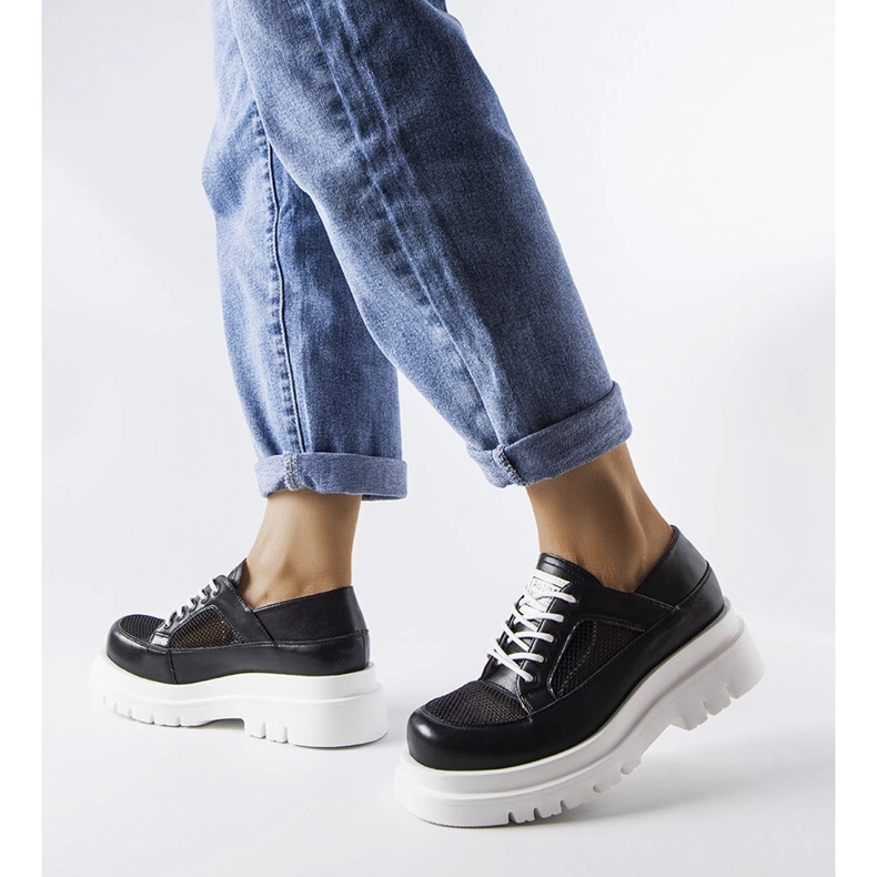 Inna Black openwork massive Tasmin shoes 1 Inna Black openwork massive Tasmin shoes 1