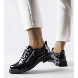 Inna Diamante women's black lacquered shoes 1