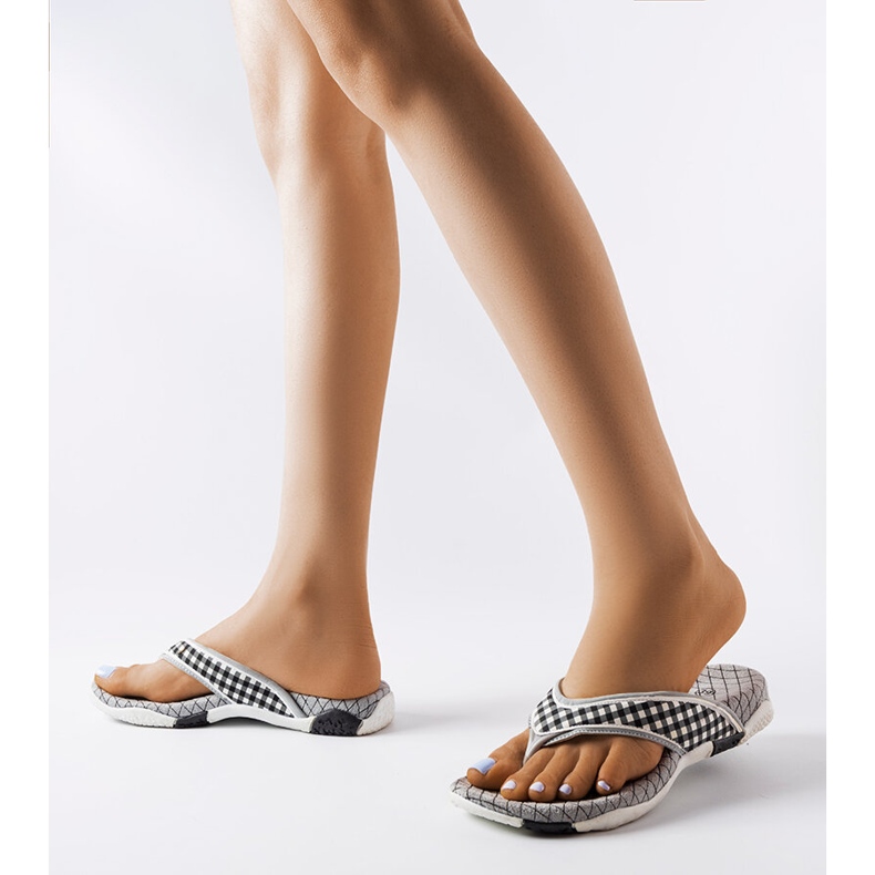 Mareta textile flip-flops black 1