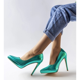 Kristin green mirror heels 1 Kristin green mirror heels 1