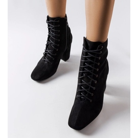 Black lace-up ankle boots from Drouins 1
