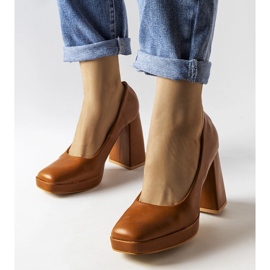 Brown high heel pumps from Mailly 2