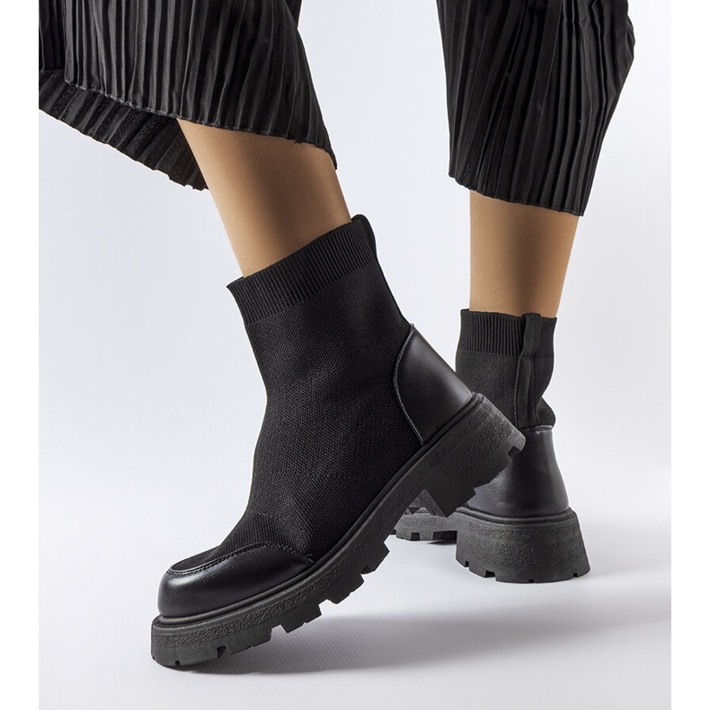 Black sock boots from Lonte 1