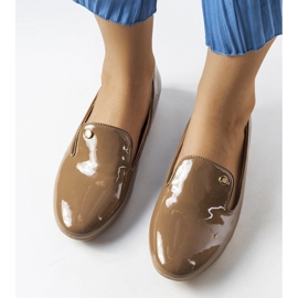 Brown patent shoes Lang 1
