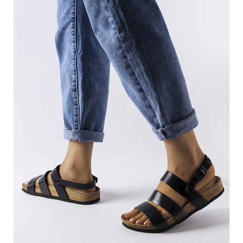 Black cork sandals from Lee Cooper 1