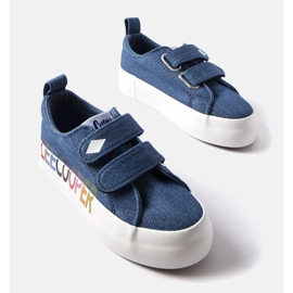 Lee Cooper kids denim sneakers blue 1