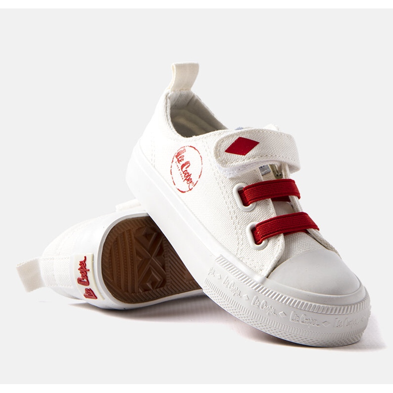 Children's Lee Cooper white and red sneakers 1 Children's Lee Cooper white and red sneakers 1