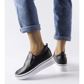 Inna Dionisia black wedge sneakers 1 Inna Dionisia black wedge sneakers 1