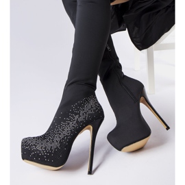 Inna Black high heel boots from Scalzi 1