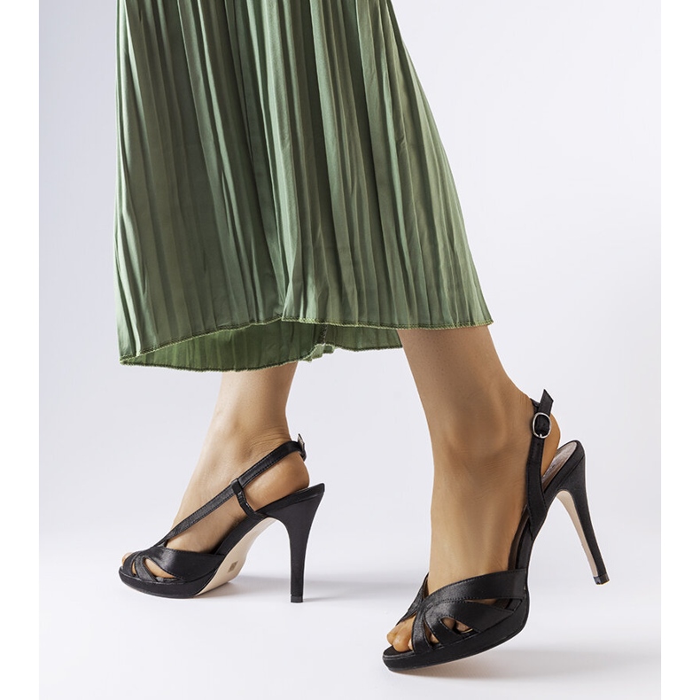 Alpaca black heeled sandals 1 Alpaca black heeled sandals 1