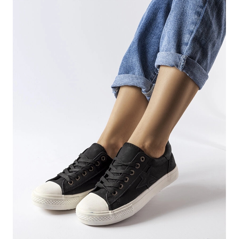 Inna Black fabric Padovano sneakers 1 Inna Black fabric Padovano sneakers 1